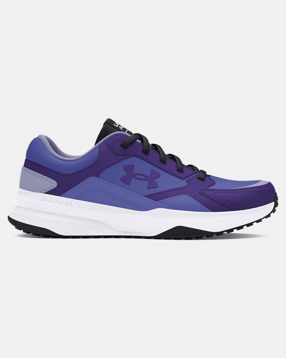 Men's UA Edge Leather Training Shoes in Purple image number 0
